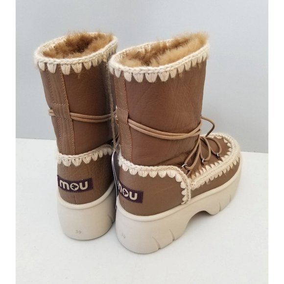 Free People Mou Lunar Landing Snow Platform Boots Size 39 - Picture 3 of 5